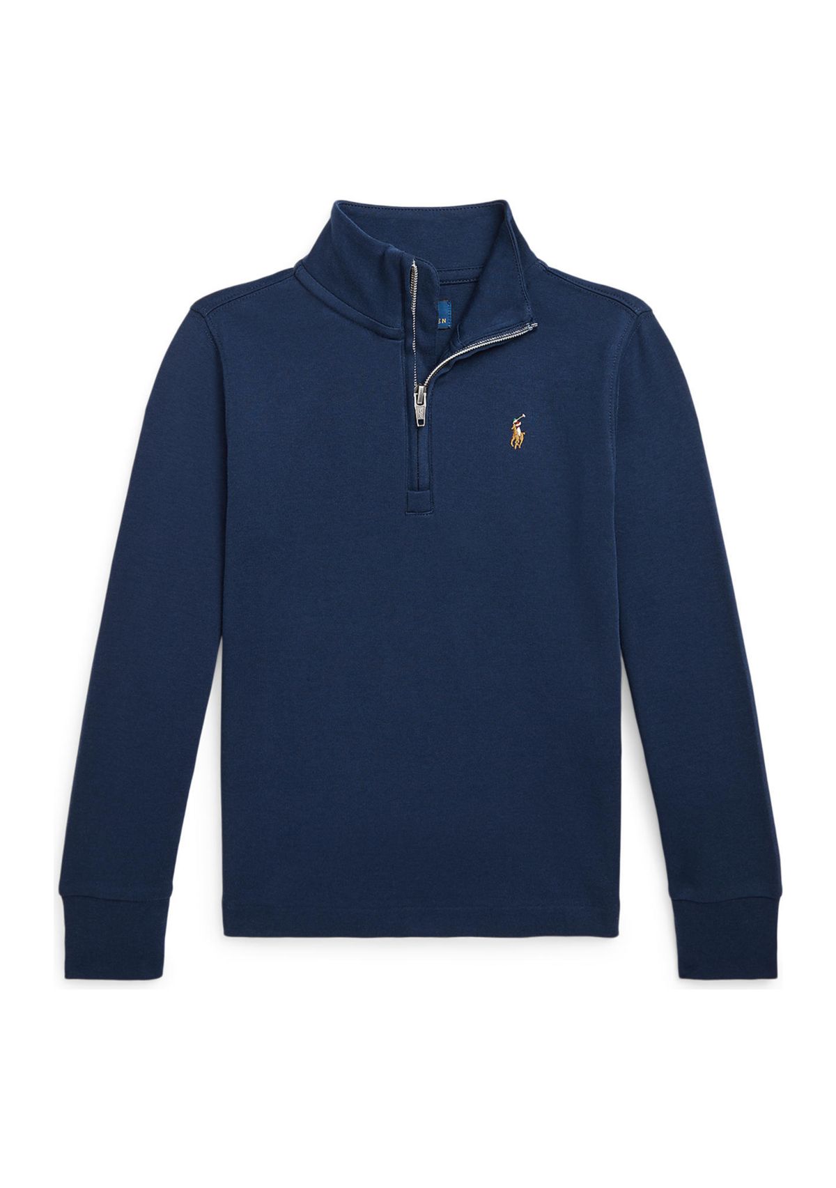 Boys 2-7 Cotton Interlock Quarter-Zip Pullover