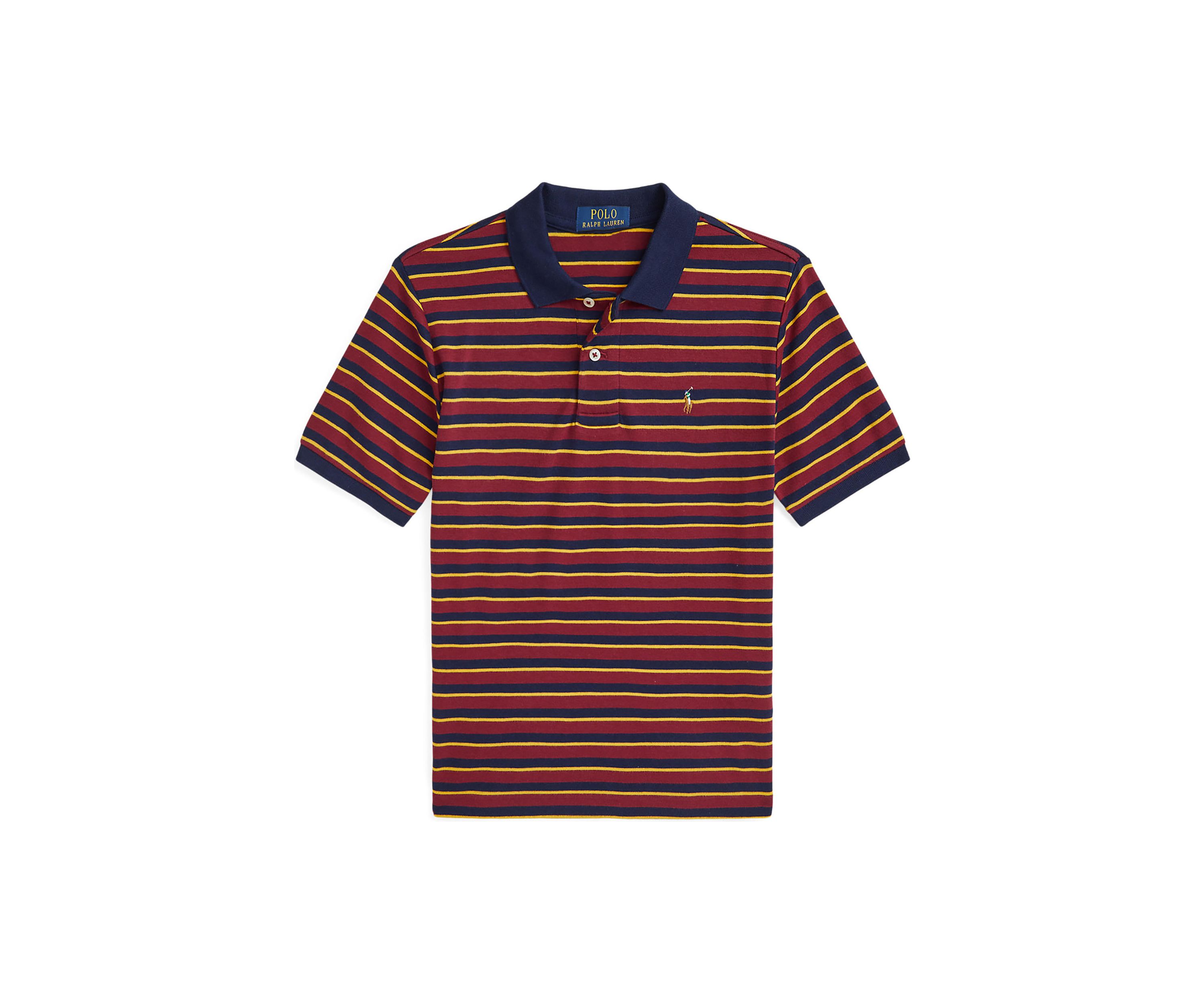 Boys 8-20 Striped Soft Cotton Polo Shirt