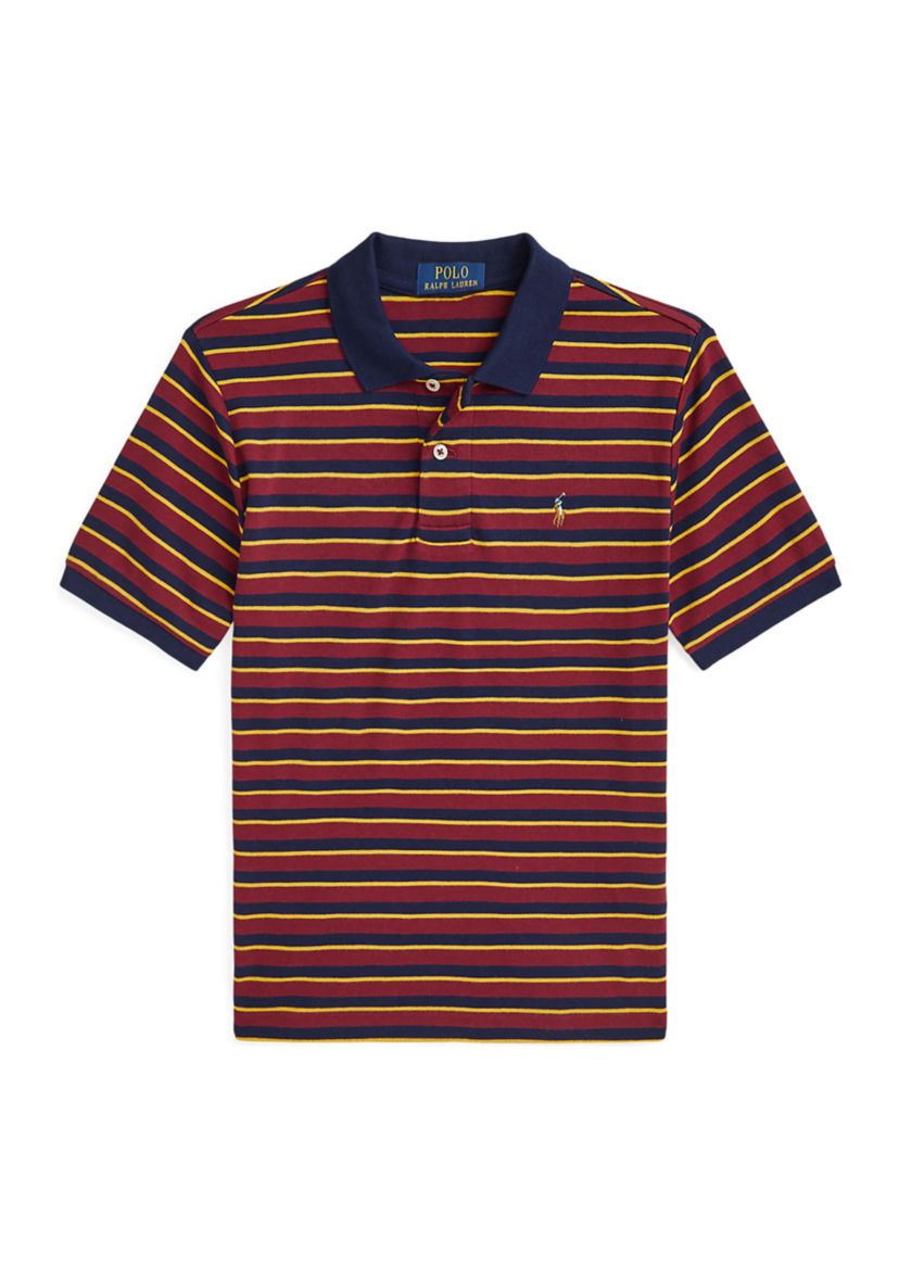 Boys 8-20 Striped Soft Cotton Polo Shirt