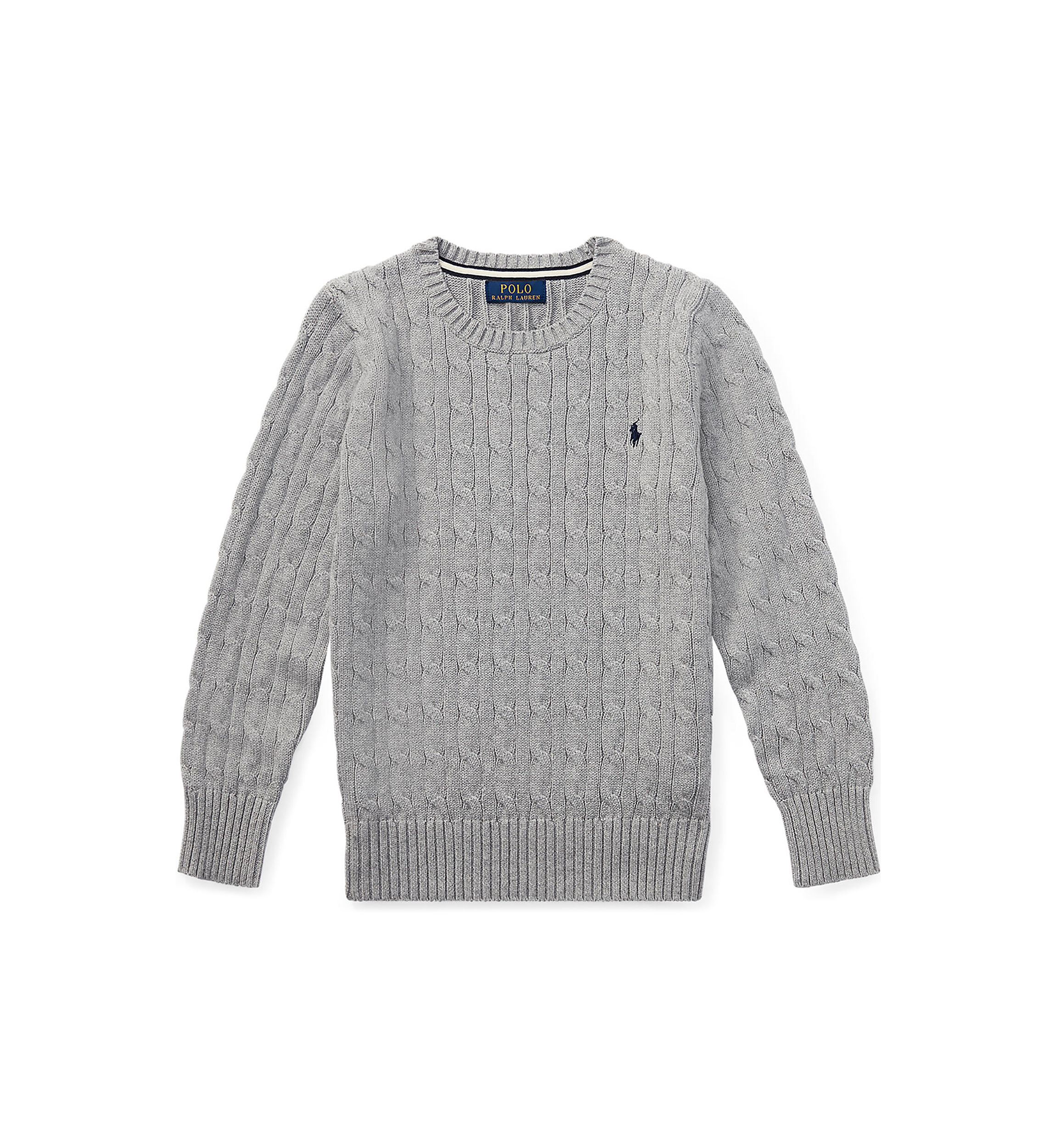Boys 8-20 Cable Knit Cotton Sweater