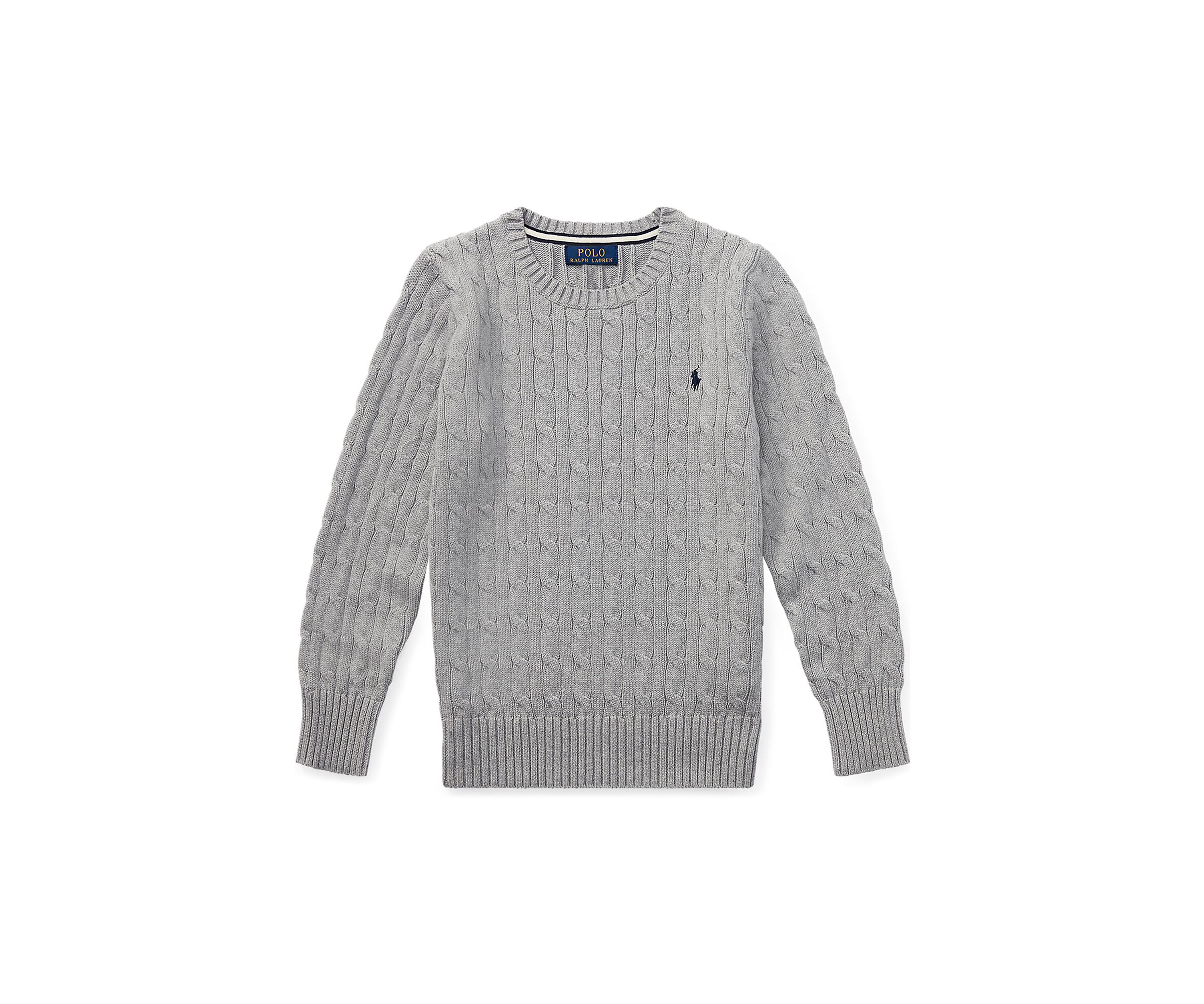 Boys 8-20 Cable Knit Cotton Sweater