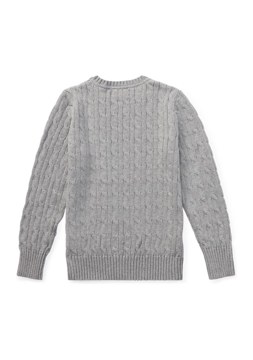 Boys 8-20 Cable Knit Cotton Sweater