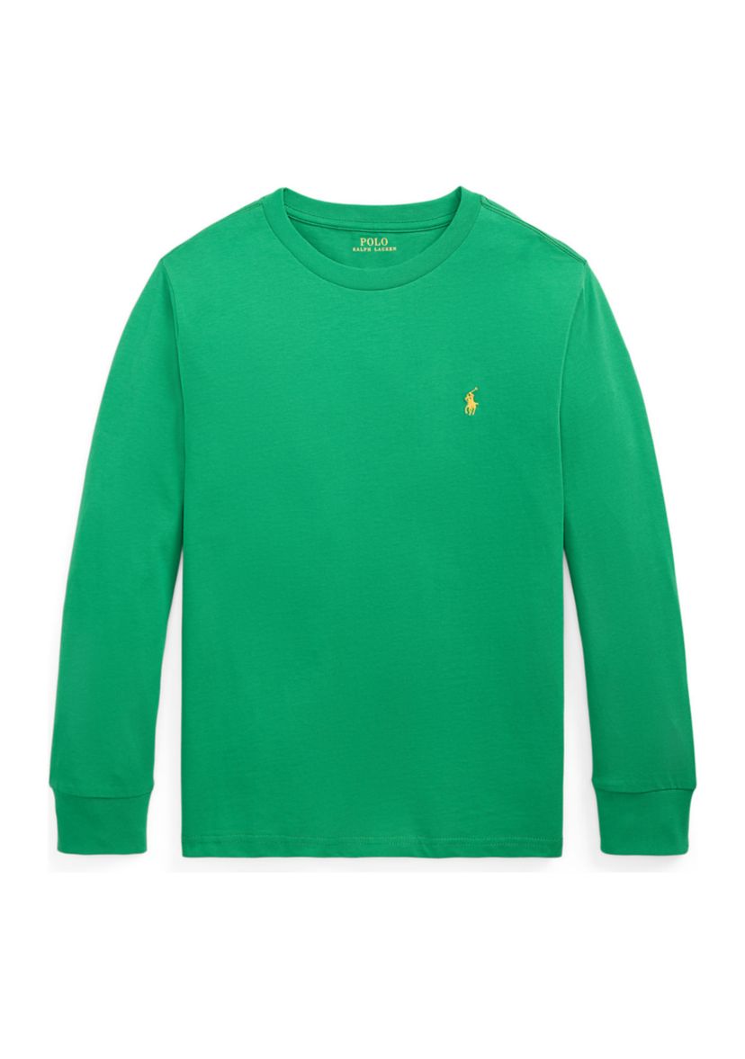 Boys 8-20 Cotton Jersey Long Sleeve T-Shirt