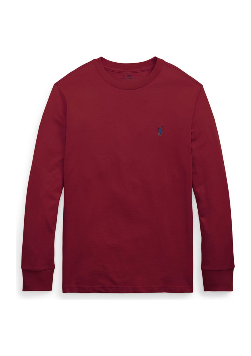 Boys 8-20 Cotton Jersey Long Sleeve T-Shirt