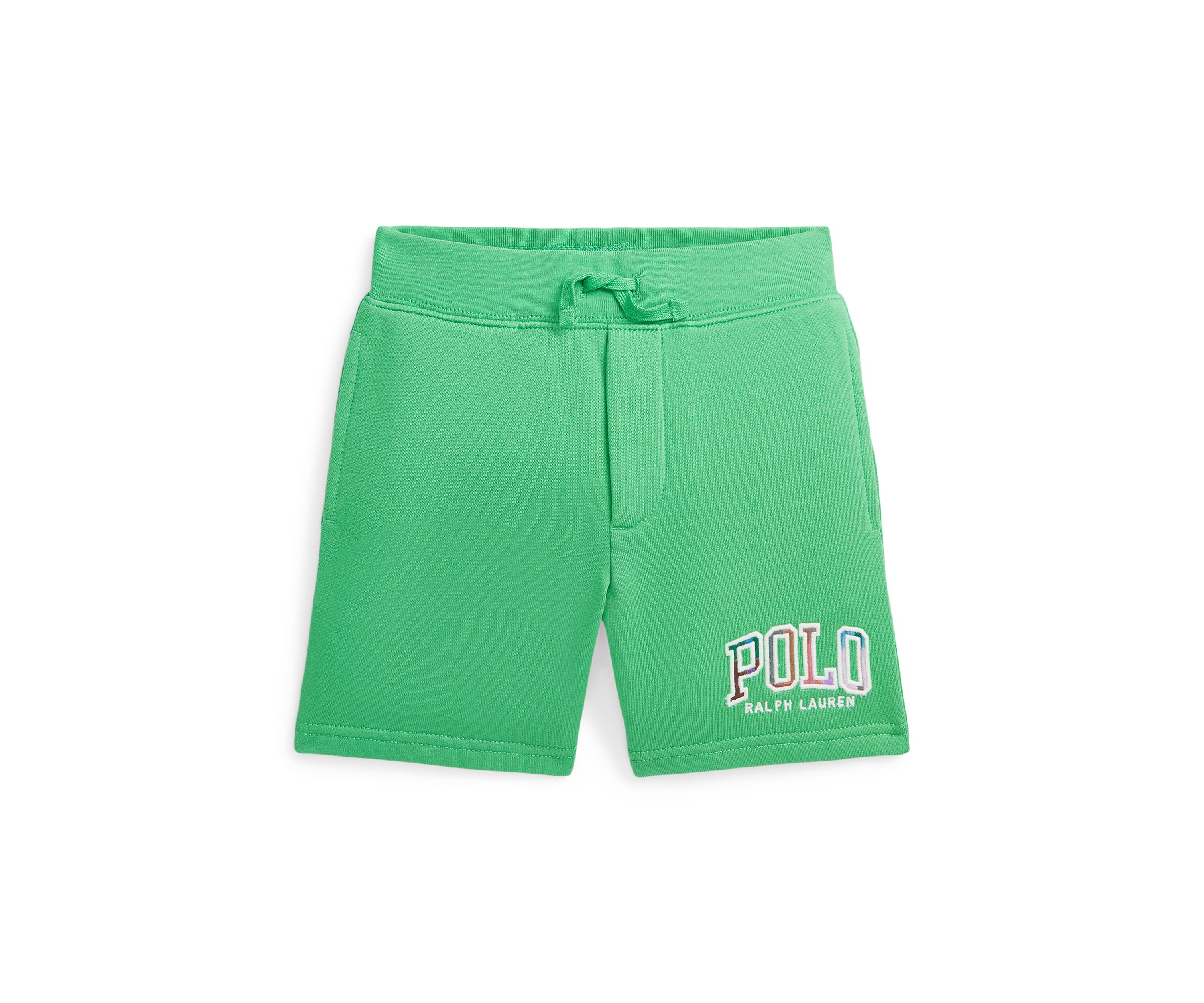 Boys 2-7 Madras Logo Fleece Shorts