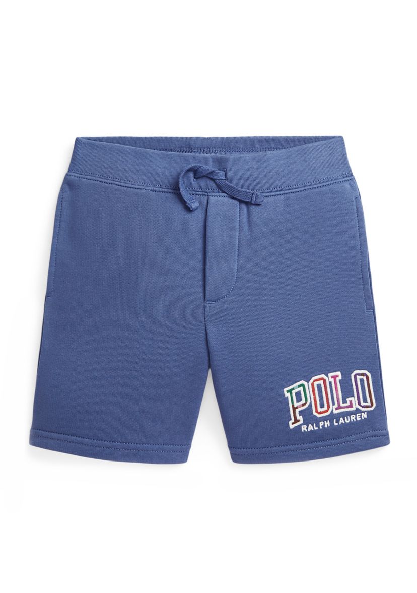 Boys 2-7 Madras Logo Fleece Shorts