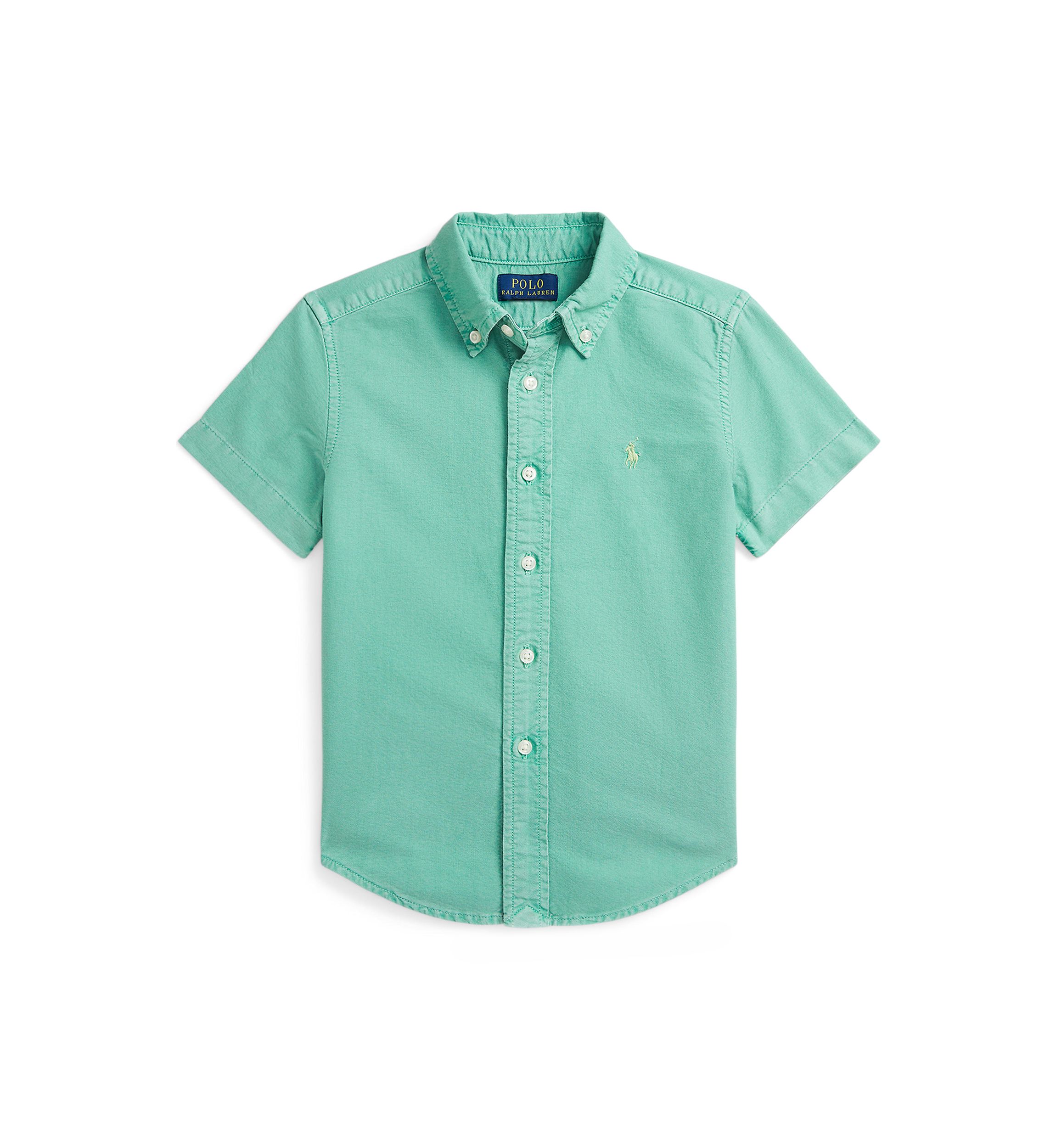 Boys 2-7 Cotton Oxford Short Sleeve Shirt
