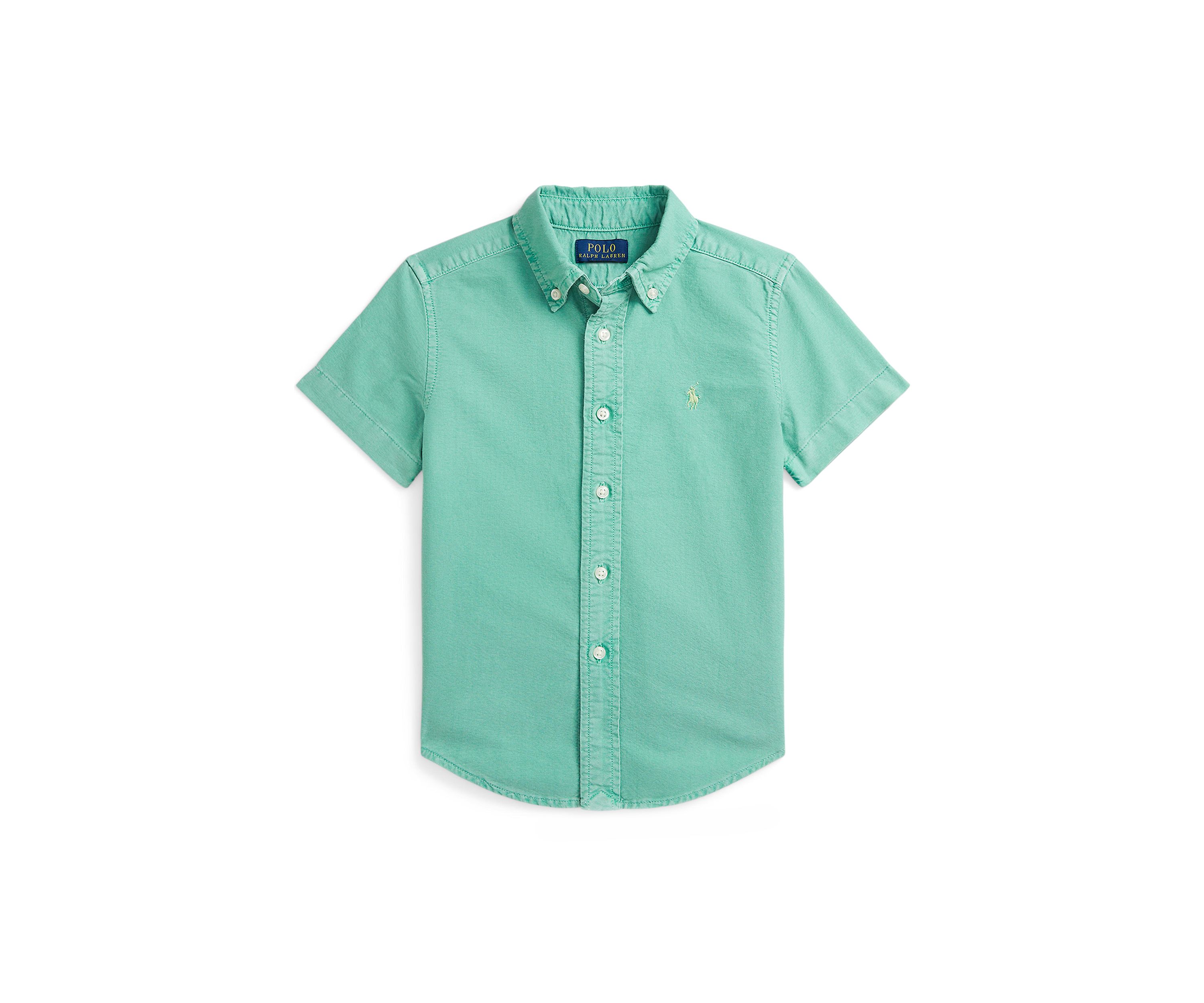 Boys 2-7 Cotton Oxford Short Sleeve Shirt