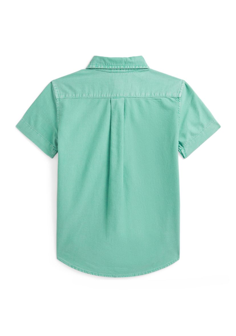 Boys 2-7 Cotton Oxford Short Sleeve Shirt