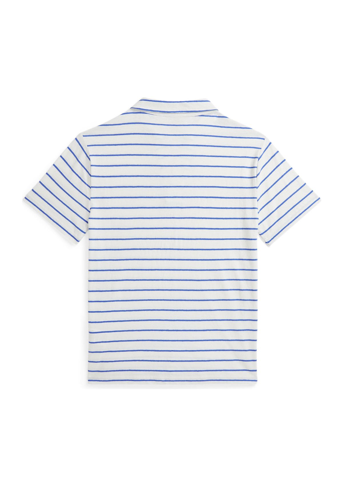 Boys 8-20 Striped Cotton-Linen Polo Shirt