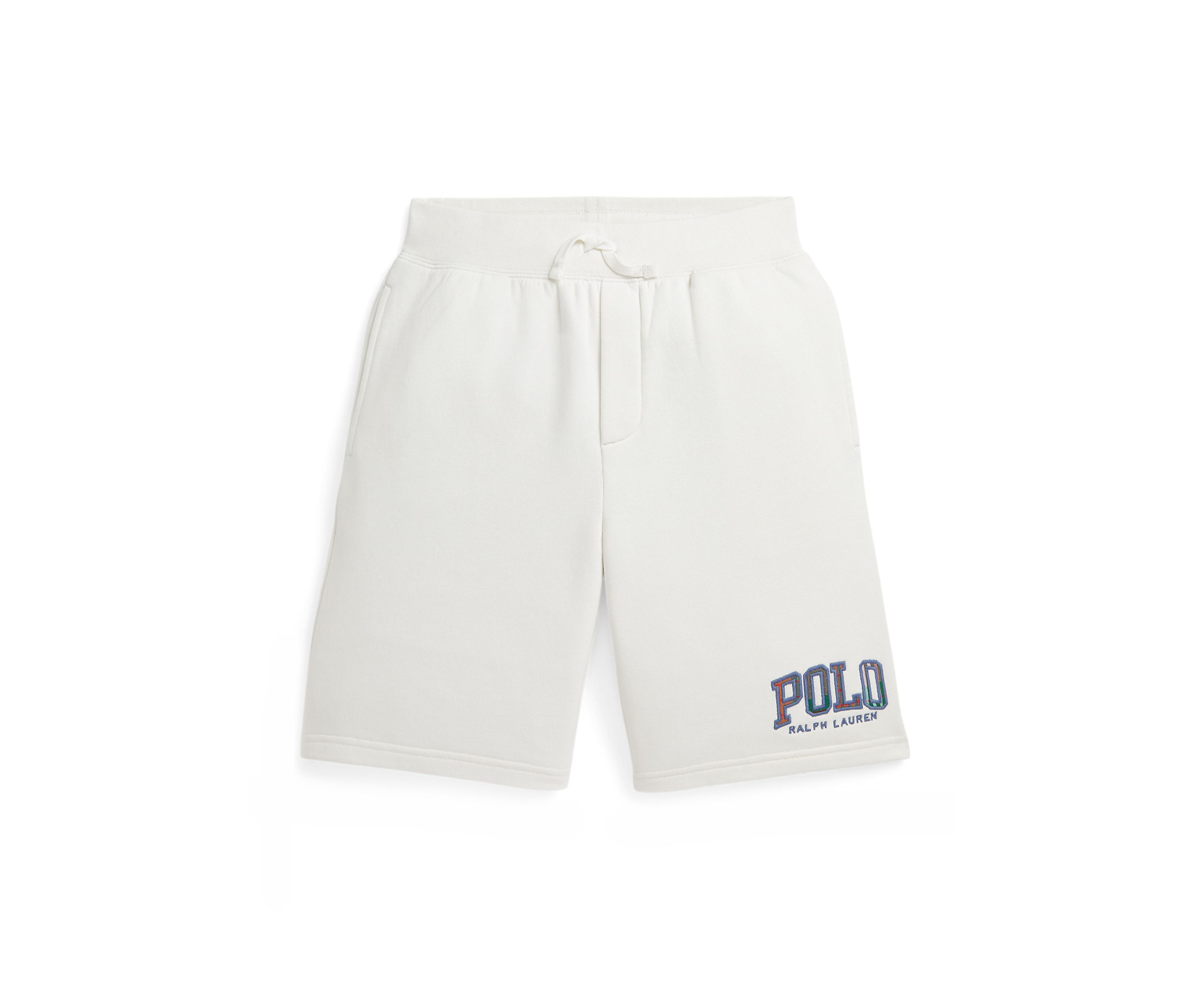 Boys 8-20 Madras Logo Fleece Shorts
