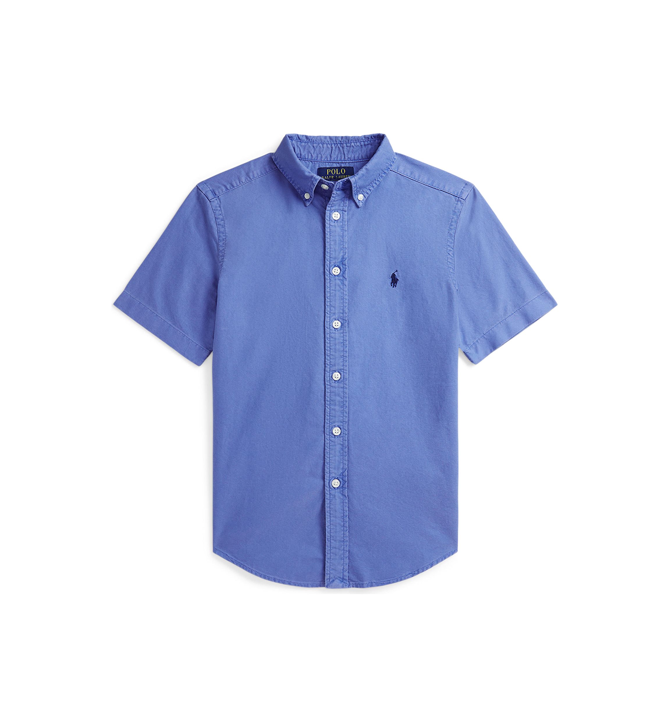 Boys 8-20 Cotton Oxford Short Sleeve Shirt