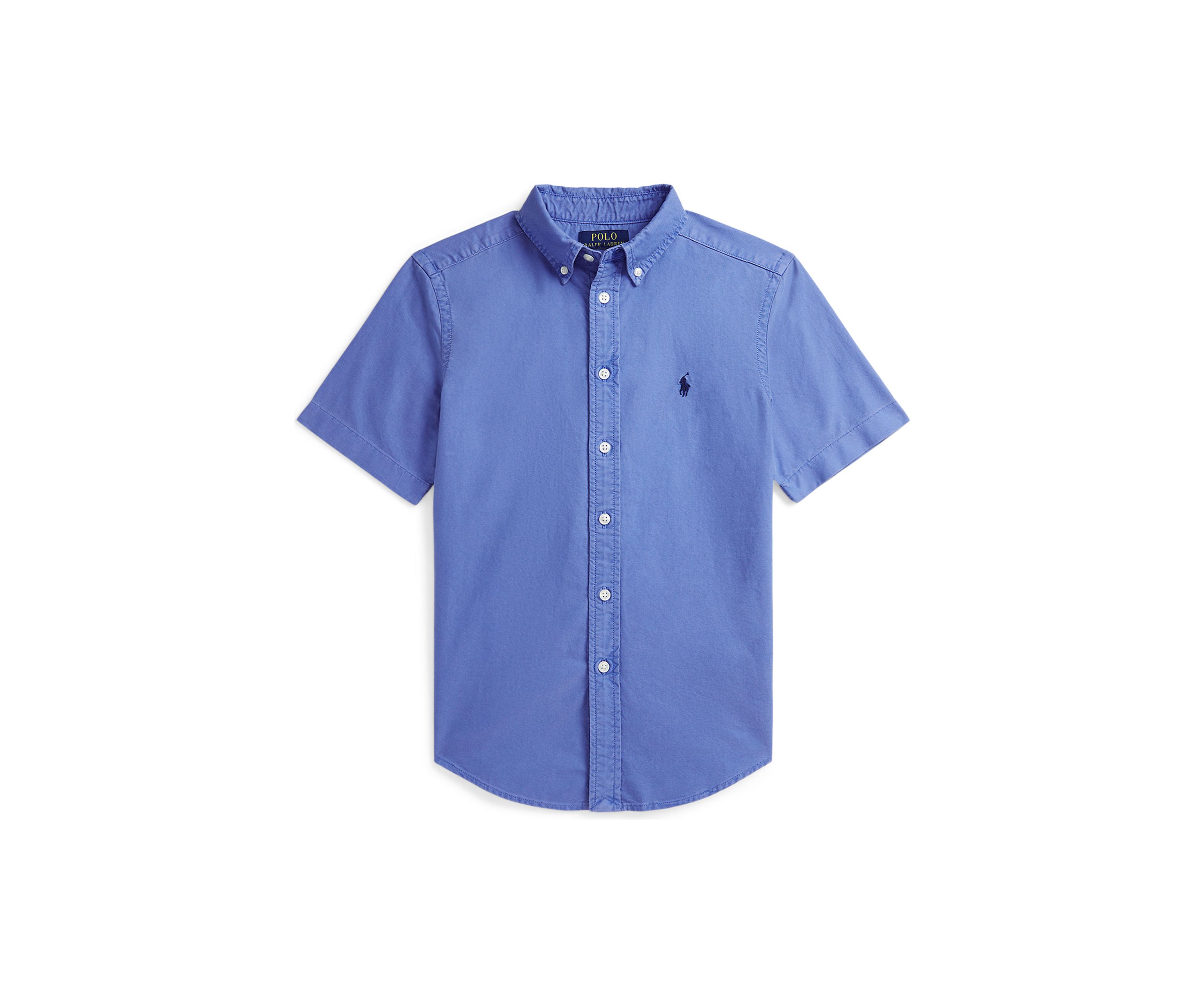 Boys 8-20 Cotton Oxford Short Sleeve Shirt