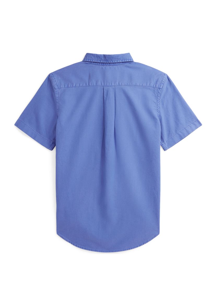 Boys 8-20 Cotton Oxford Short Sleeve Shirt