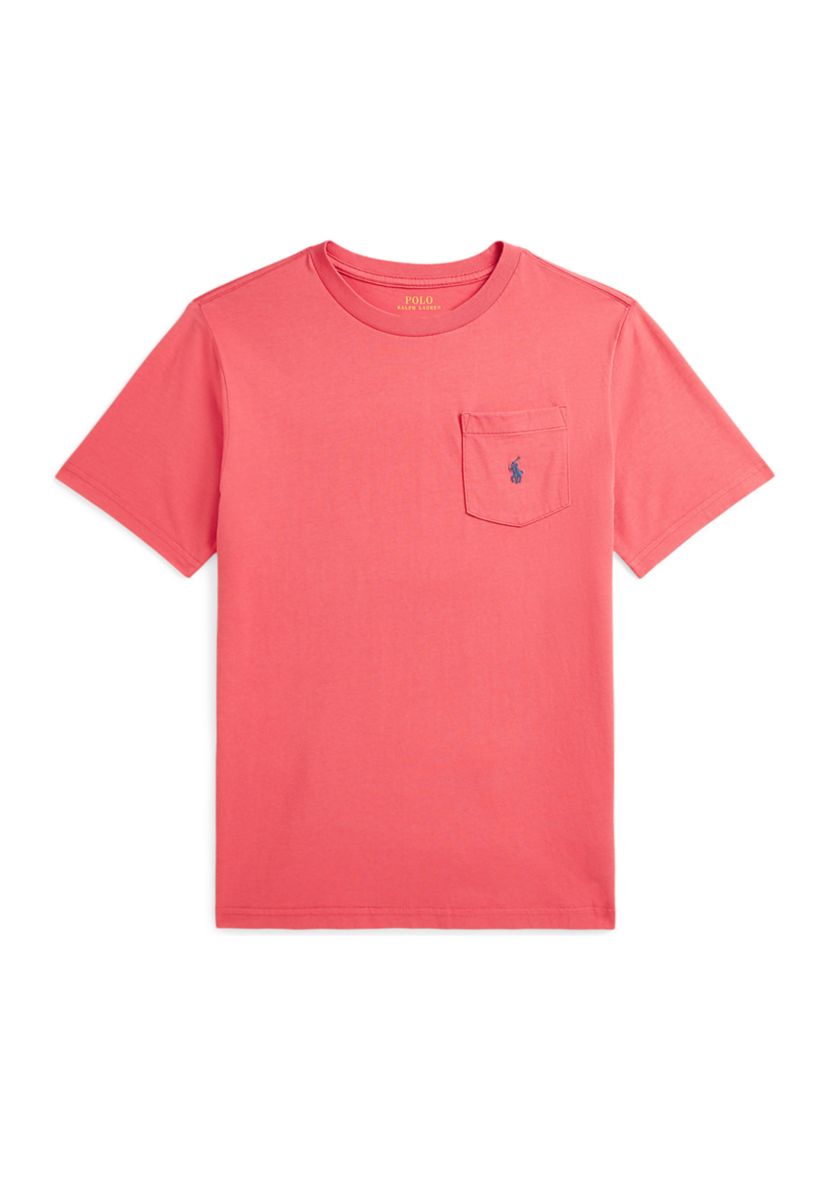 Boys 8-20 Cotton Jersey Pocket T-Shirt