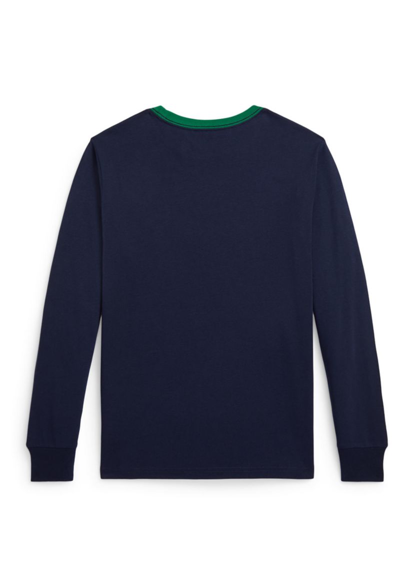 Boys 8-20 Logo Cotton Long-Sleeve Tee