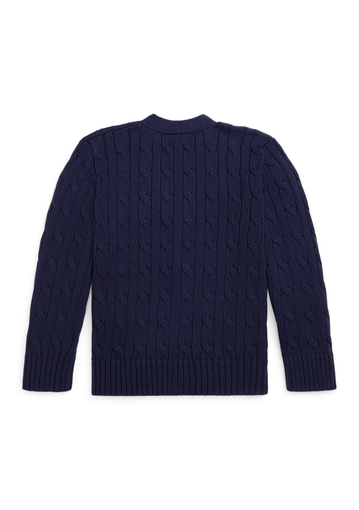 Boys 2-7 Cable-Knit Cotton V-Neck Cardigan