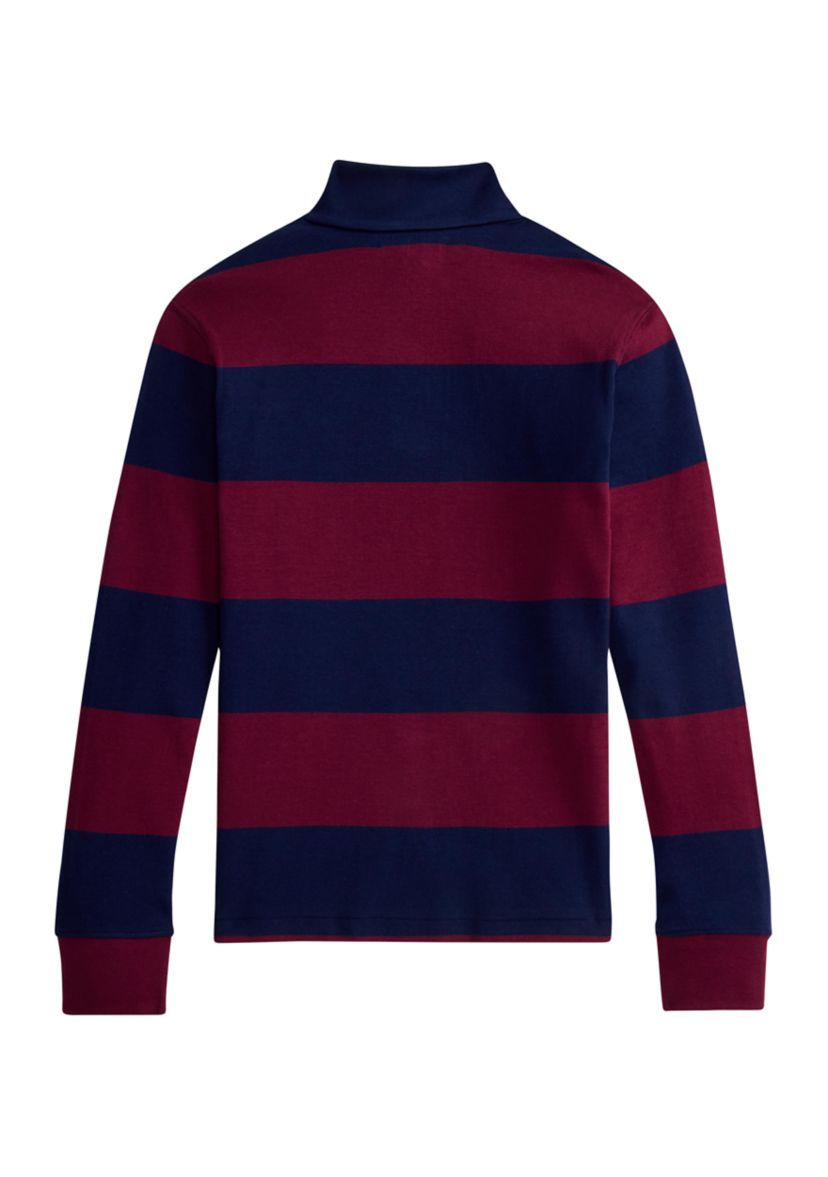 Boys 8-20 Striped Cotton Interlock Pullover