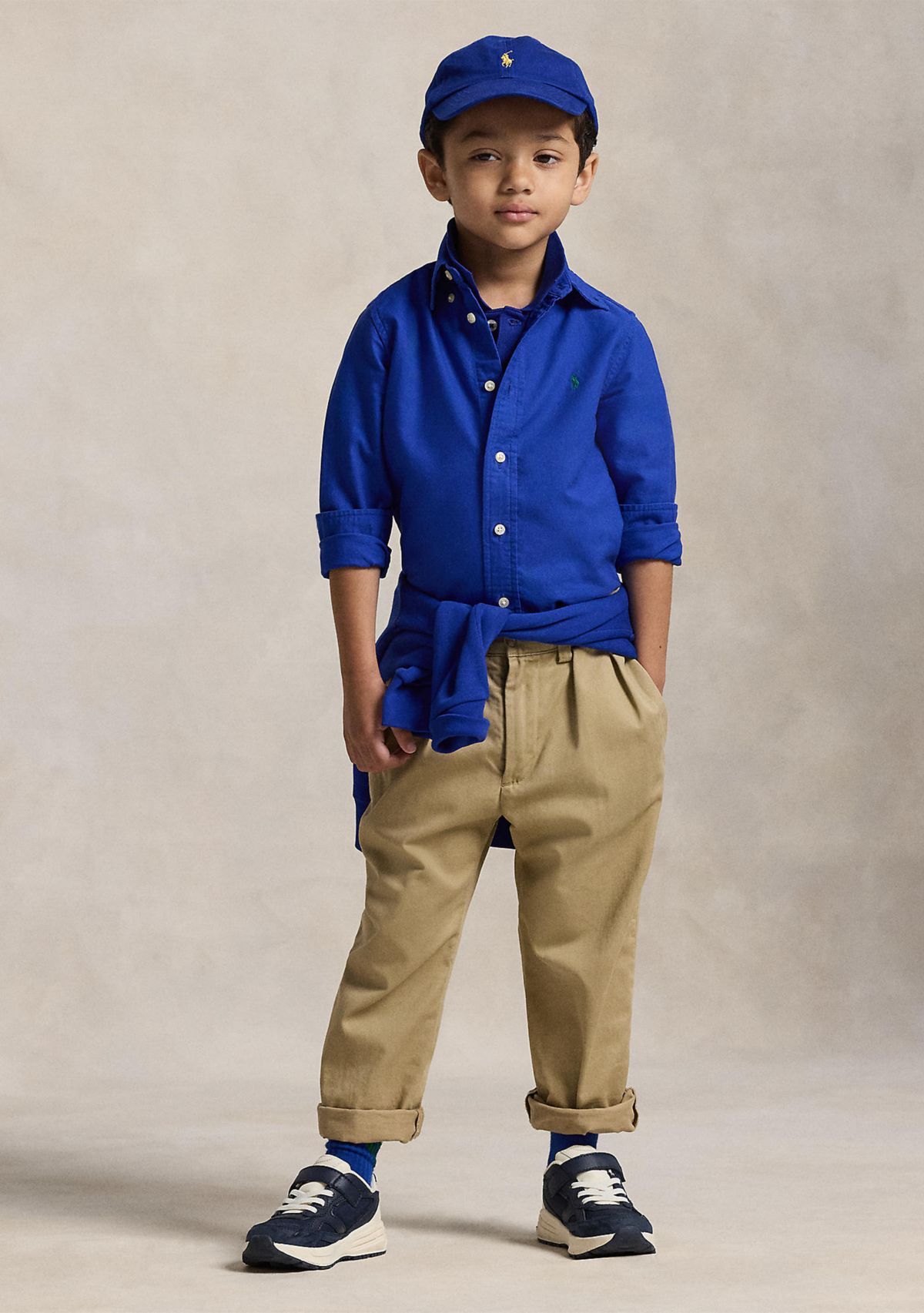 Boys 2-7 Garment-Dyed Cotton Oxford Shirt