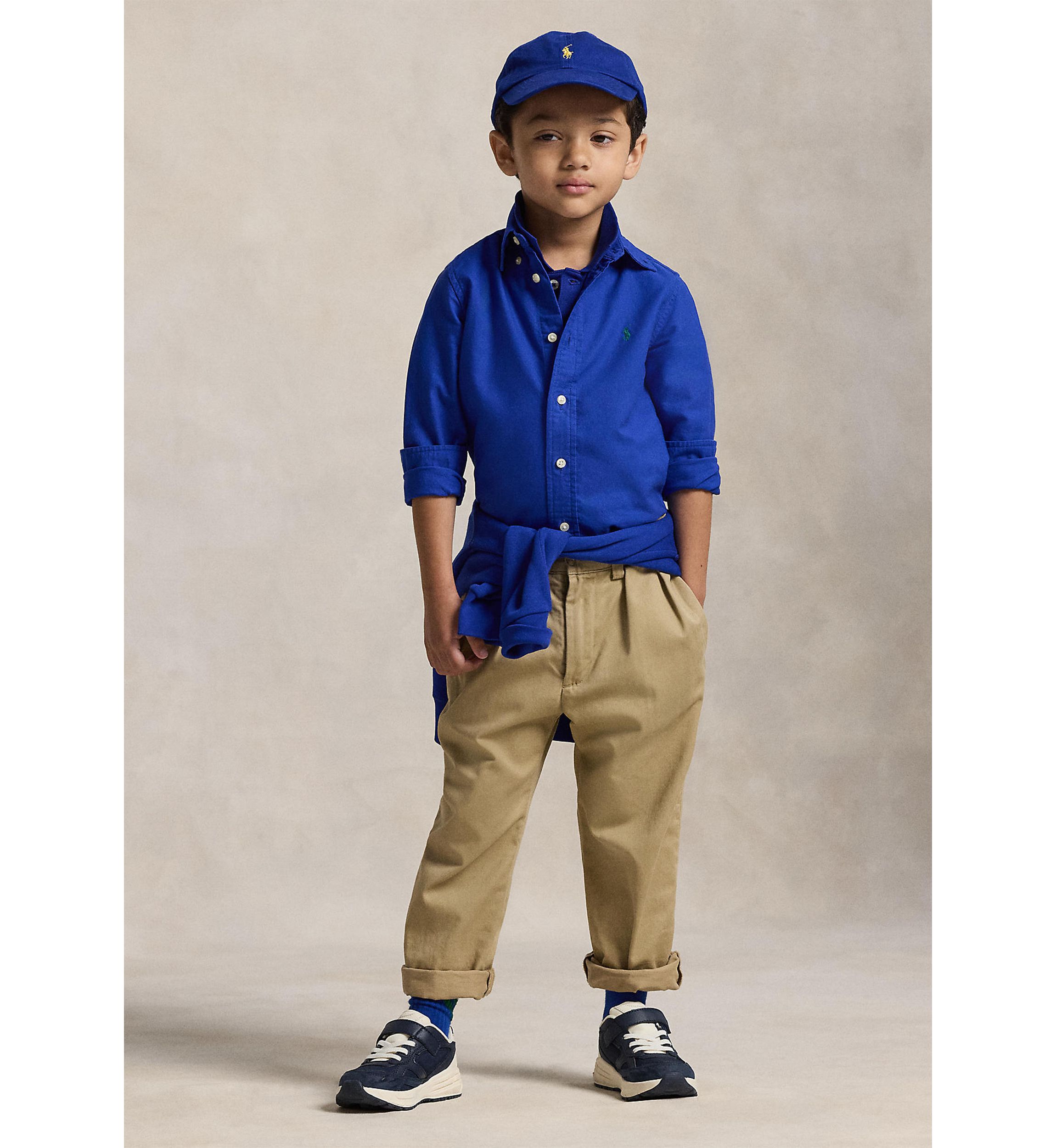 Boys 2-7 Garment-Dyed Cotton Oxford Shirt