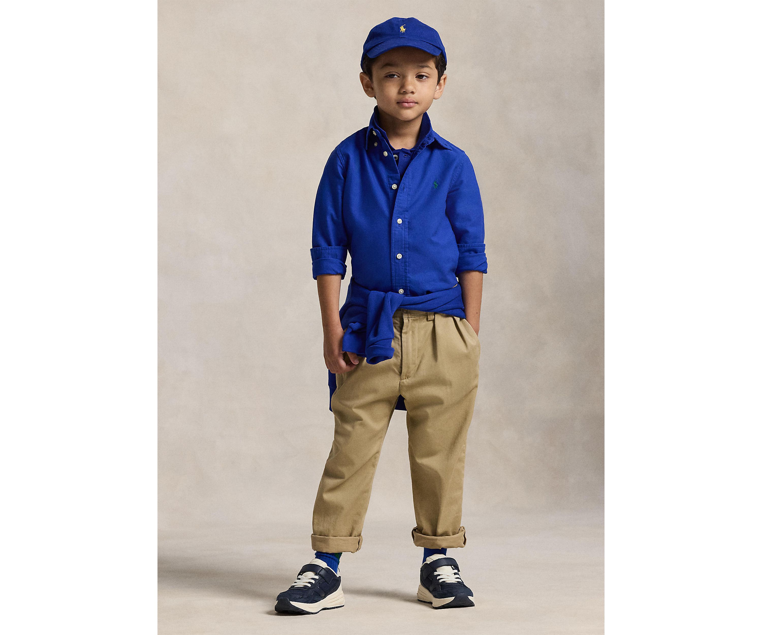 Boys 2-7 Garment-Dyed Cotton Oxford Shirt