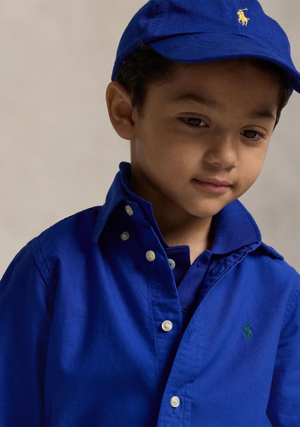 Boys 2-7 Garment-Dyed Cotton Oxford Shirt