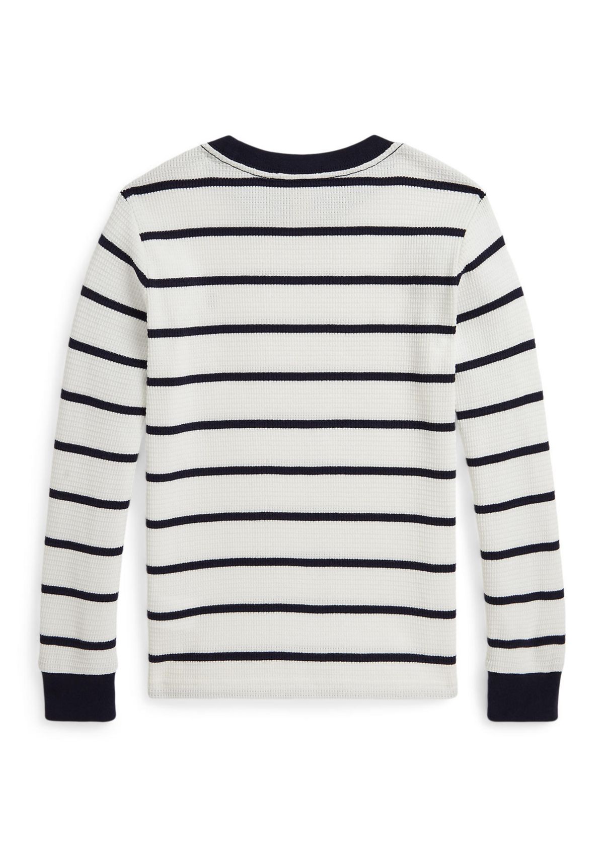Boys 2-7 Striped Waffle Cotton Long-Sleeve T-Shirt