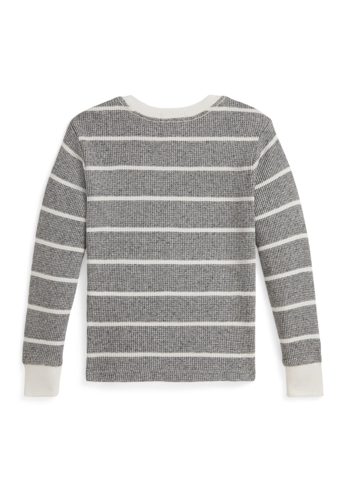 Boys 2-7 Striped Waffle Cotton Long-Sleeve T-Shirt