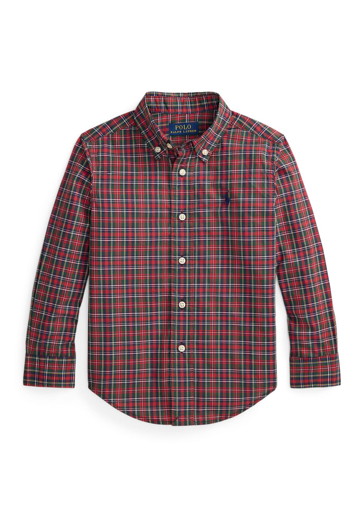 Boys 2-7 Plaid Cotton Poplin Shirt