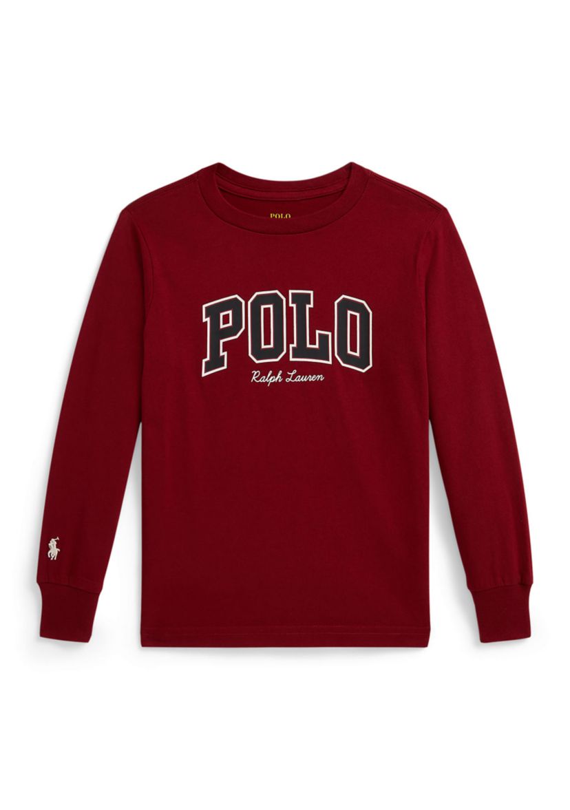 Boys 2-7 Logo Cotton Long-Sleeve T-Shirt