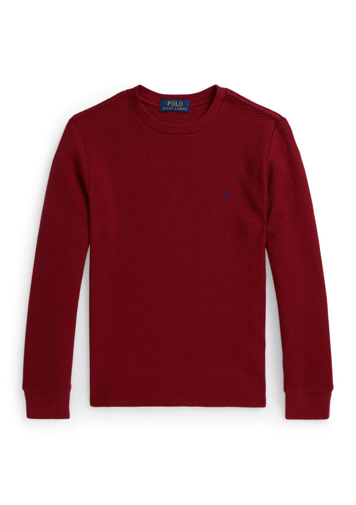 Boys 8-20 Waffle-Knit Cotton Long-Sleeve Tee