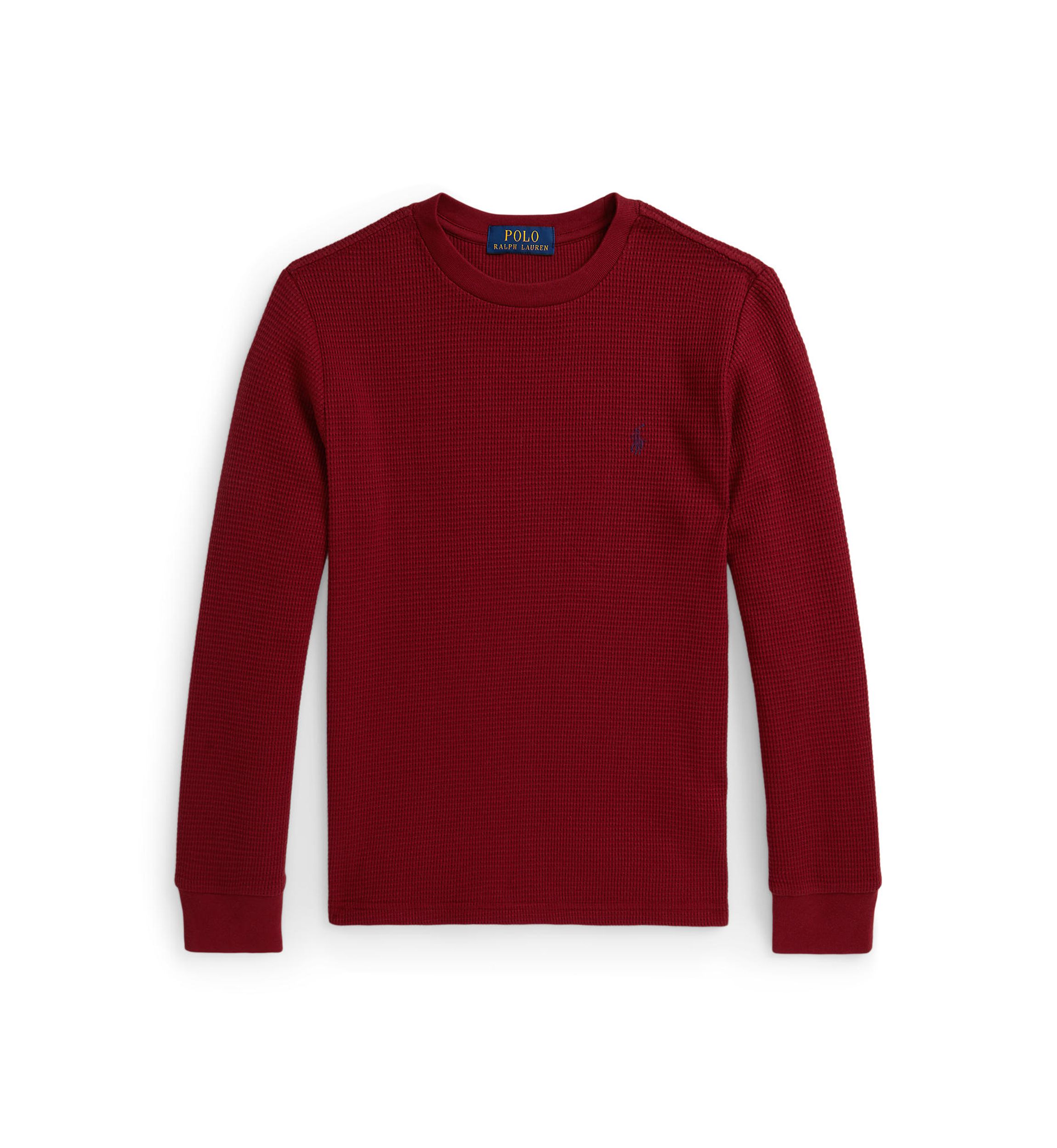 Boys 8-20 Waffle-Knit Cotton Long-Sleeve Tee