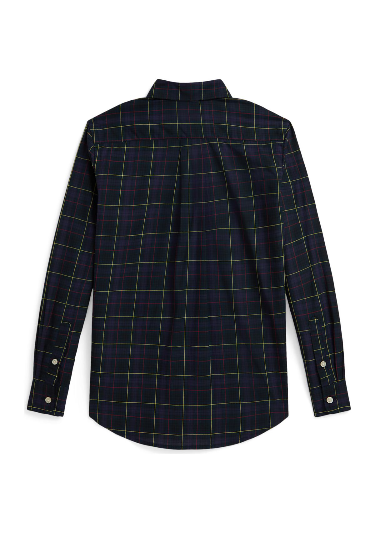 Boys 8-20 Plaid Cotton Poplin Shirt