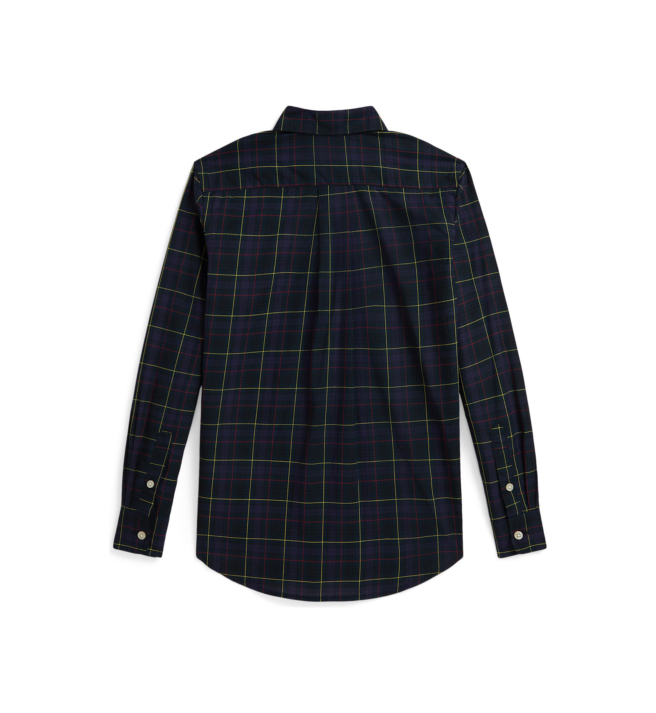 Boys 8-20 Plaid Cotton Poplin Shirt