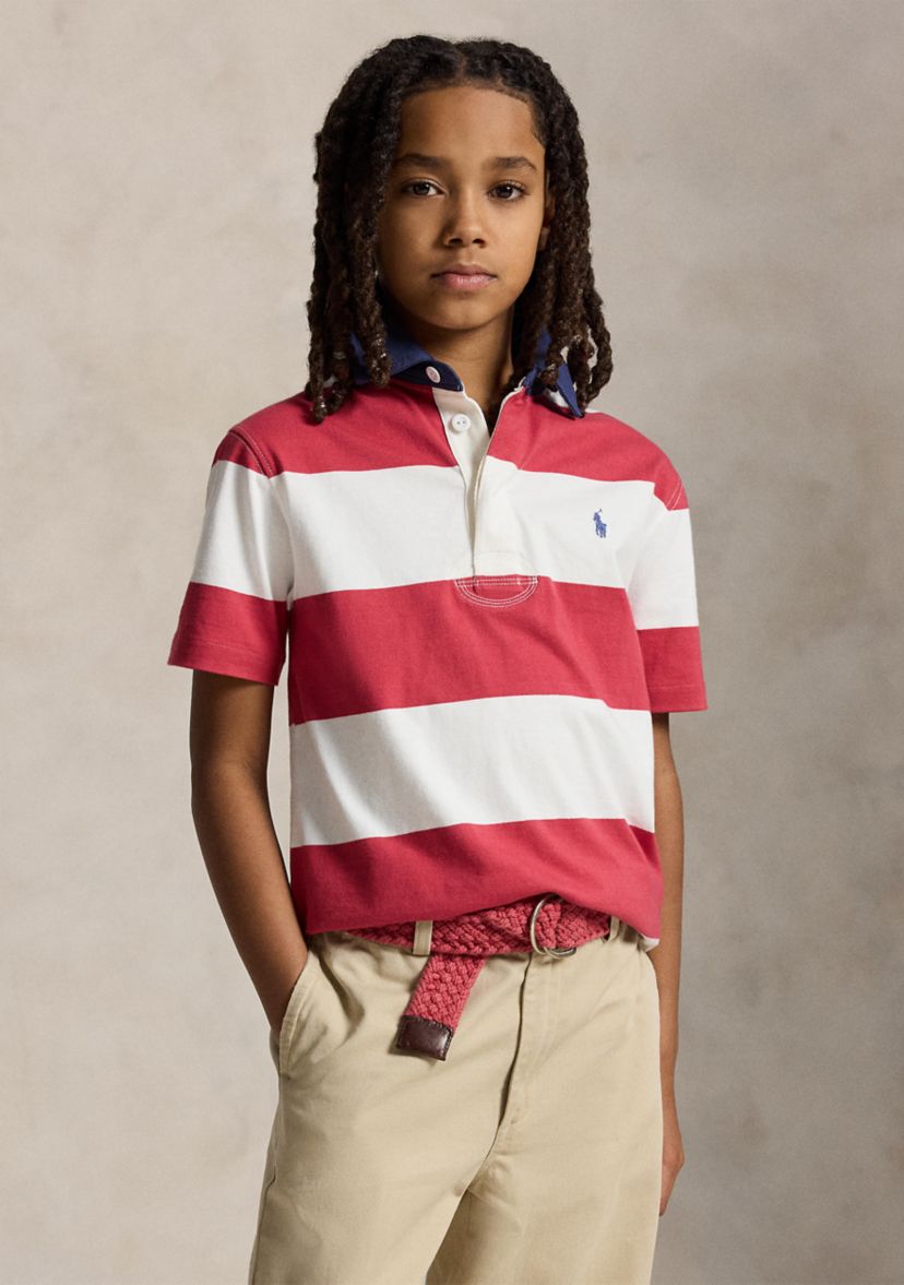 Ralph Lauren Childrenswear Boys 8-20 Striped Cotton Short-Sleeve