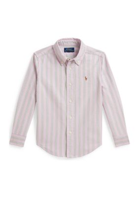 Ralph Lauren Childrenswear Boys 2-7 Striped Cotton Oxford Shirt