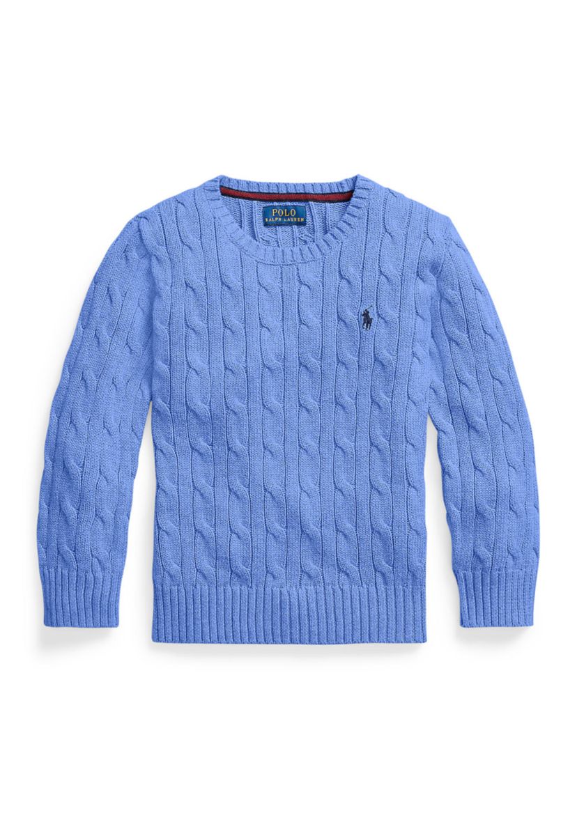 Boys 2-7 Cable Knit Cotton Sweater