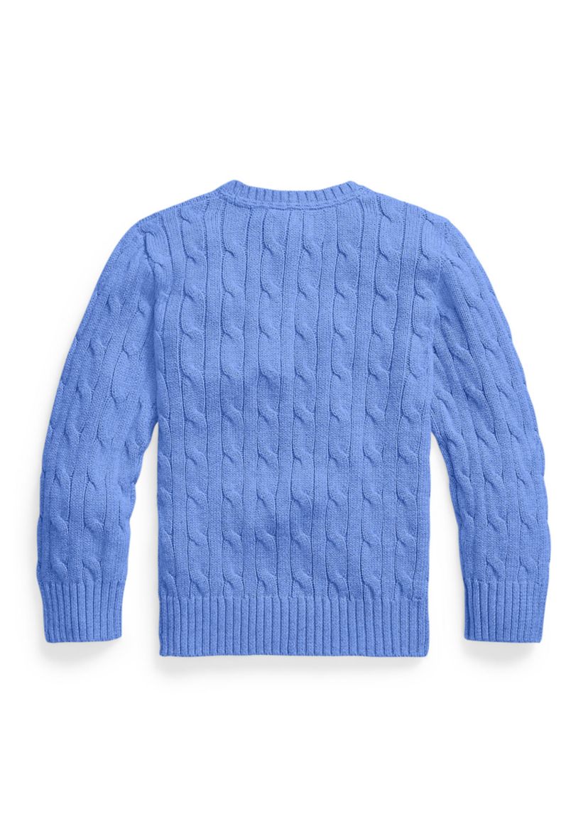 Boys 2-7 Cable Knit Cotton Sweater