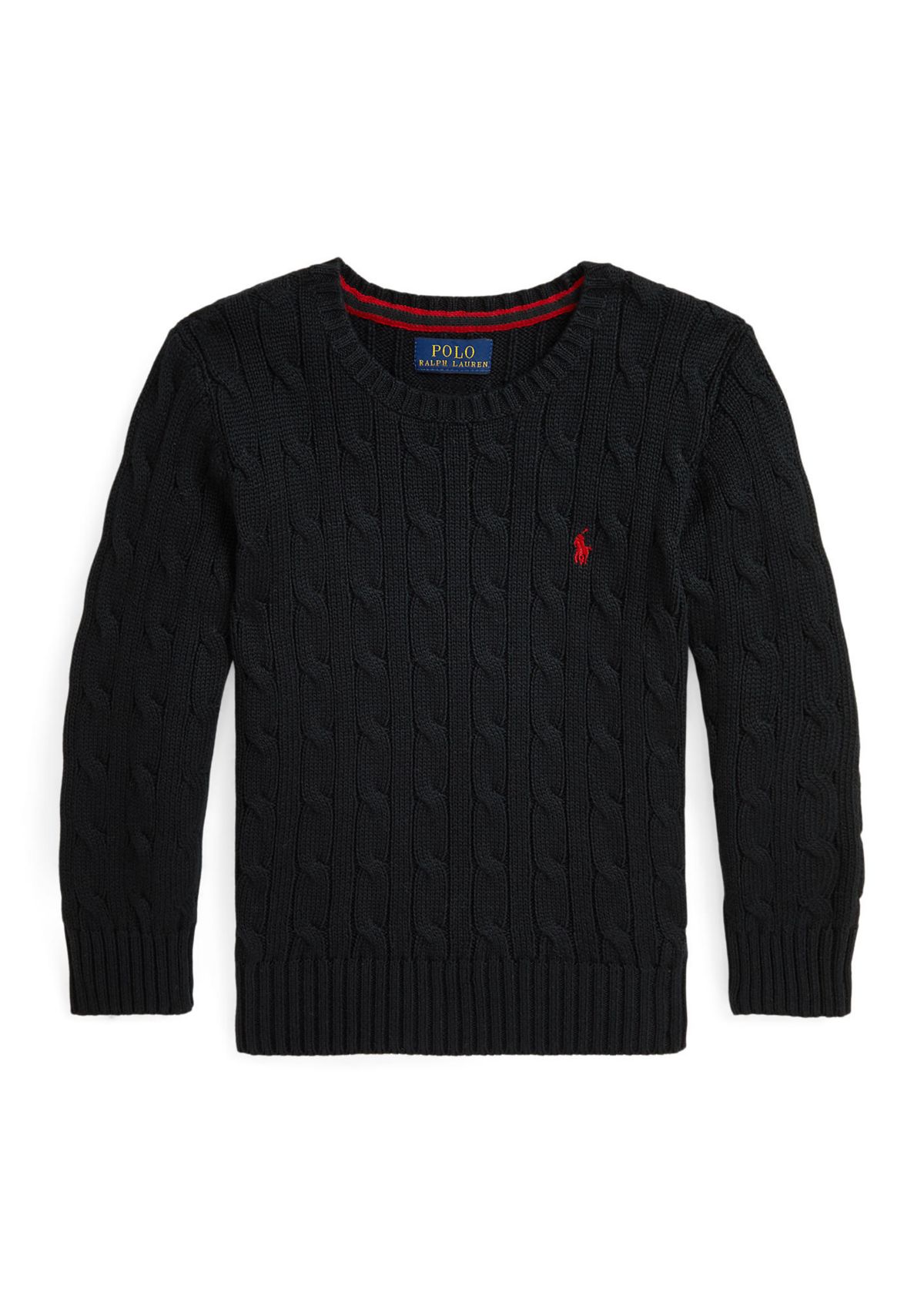 Boys 2-7 Cable Knit Cotton Sweater