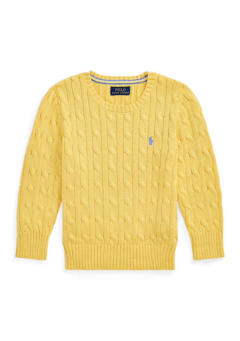 Boys 2-7 Cable Knit Cotton Sweater