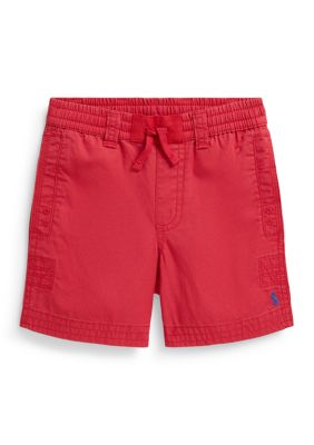 Ralph Lauren Childrenswear Boys 4-7 Chino Drawstring Shorts, Red, 2