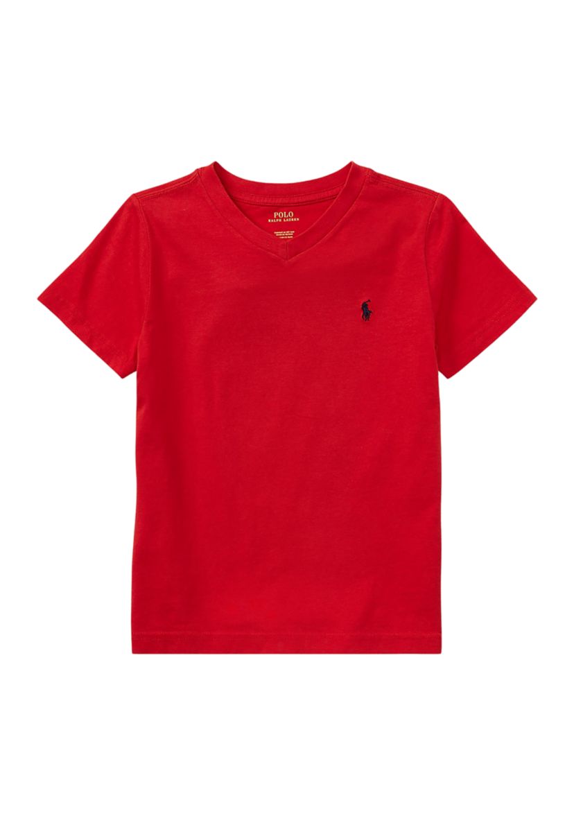 Boys 4-7 Cotton Jersey V-Neck T-Shirt