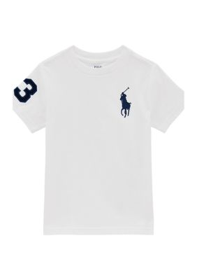 Ralph Lauren Childrenswear Boys 4-7 Big Pony Cotton Jersey T-Shirt, White