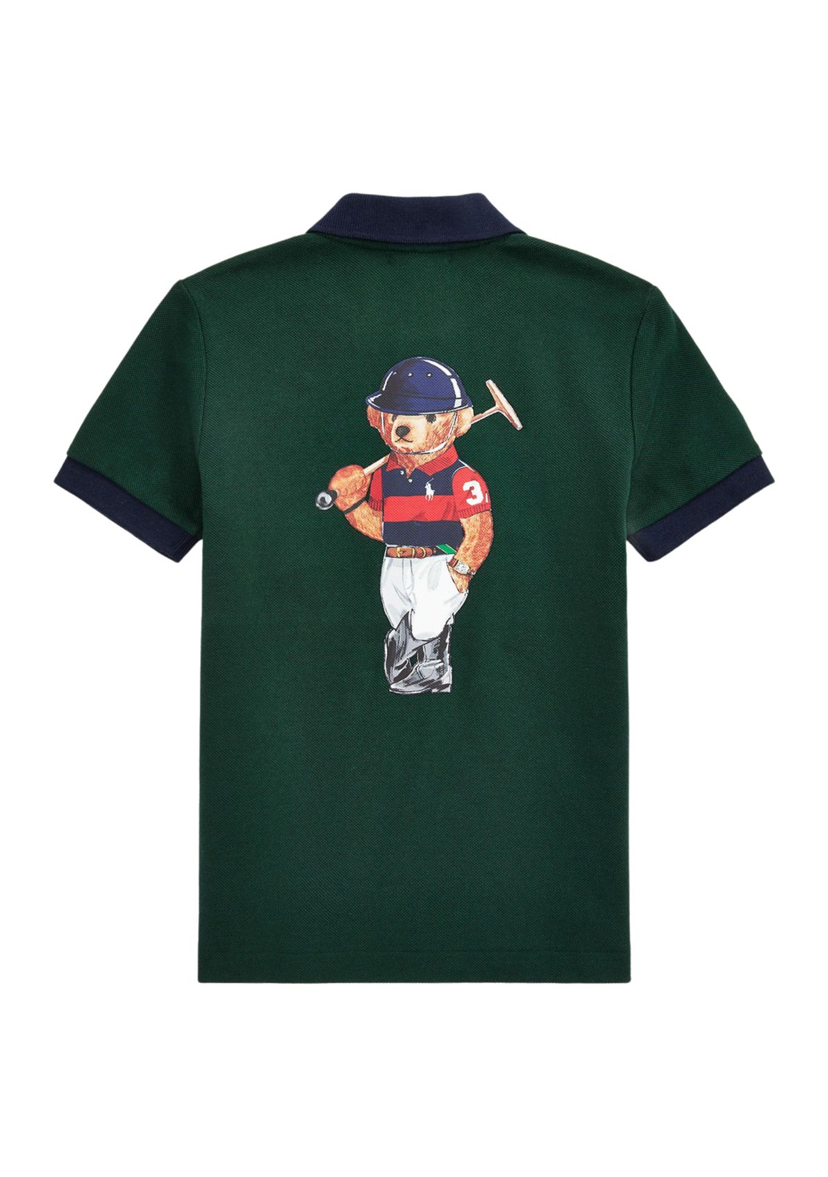 Boys 4-7 Polo Bear Cotton Mesh Polo Shirt