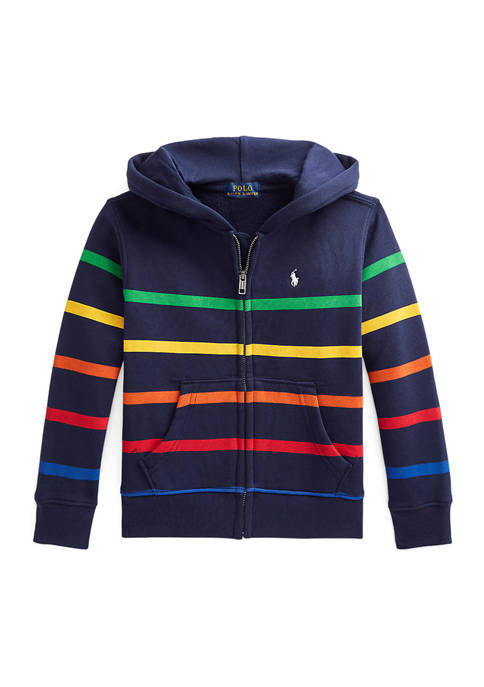 Ralph Lauren Childrenswear Boys 4-7 Striped Fleece Full-Zip