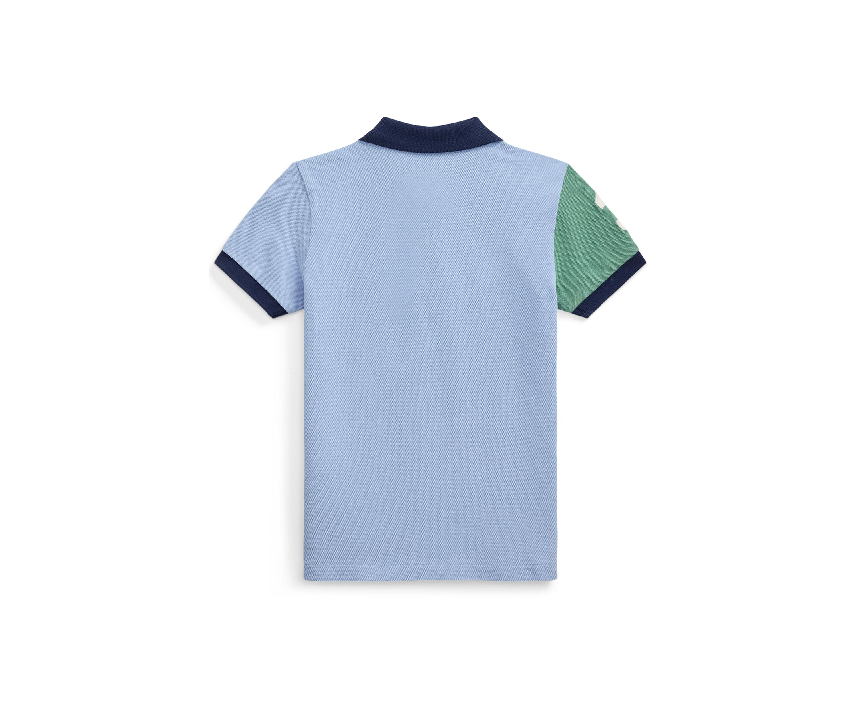 Boys 4-7 Printed Mesh Polo Shirt