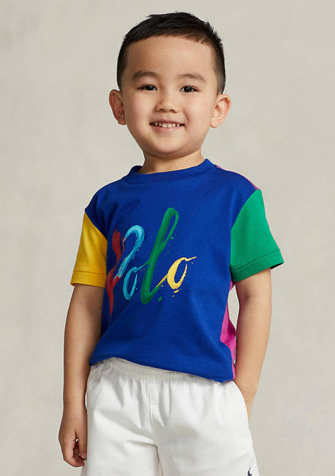 Ralph Lauren Childrenswear Boys 4-7 Color-Blocked Logo Cotton