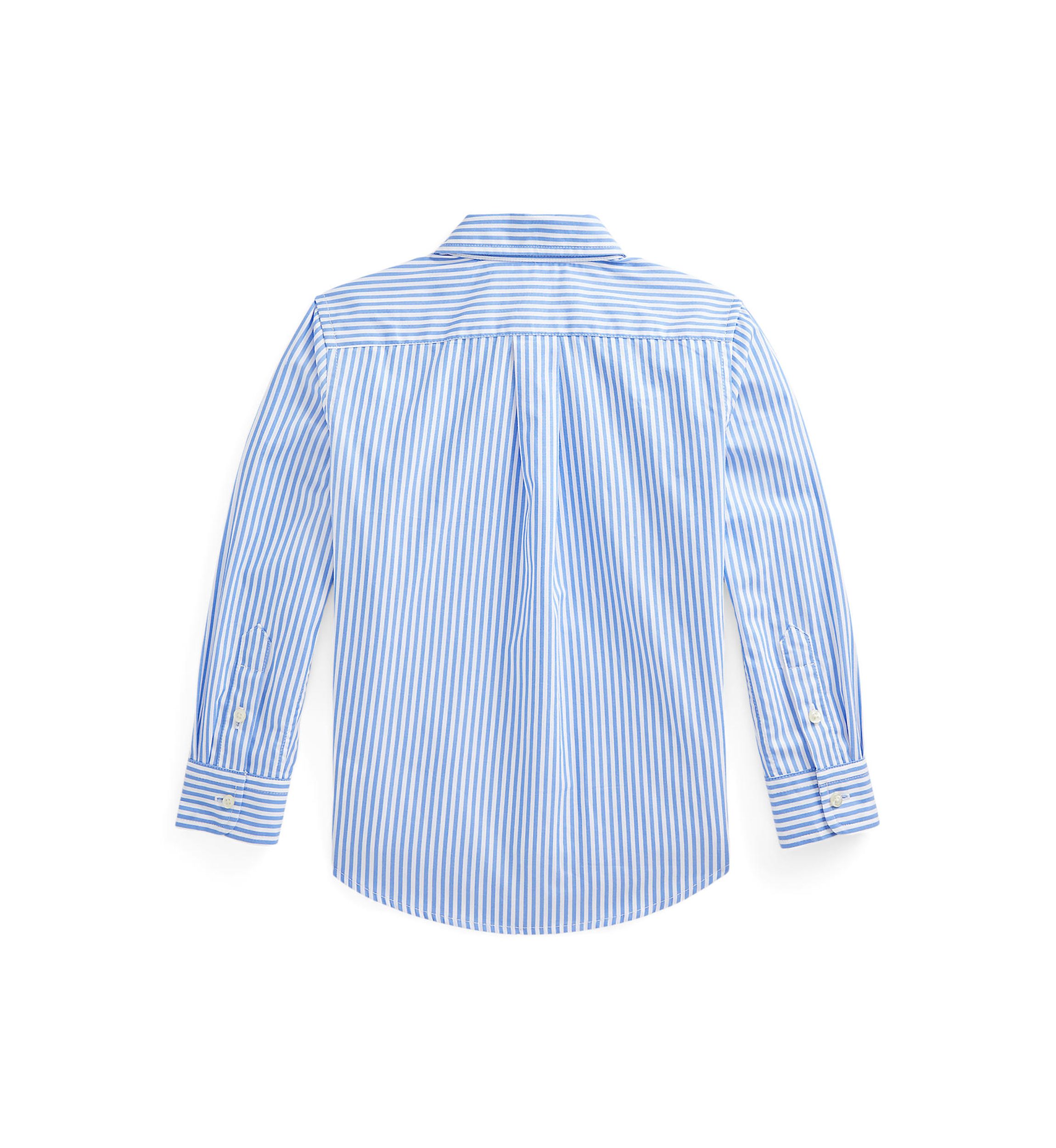 Boys 2-7 Striped Cotton Poplin Shirt
