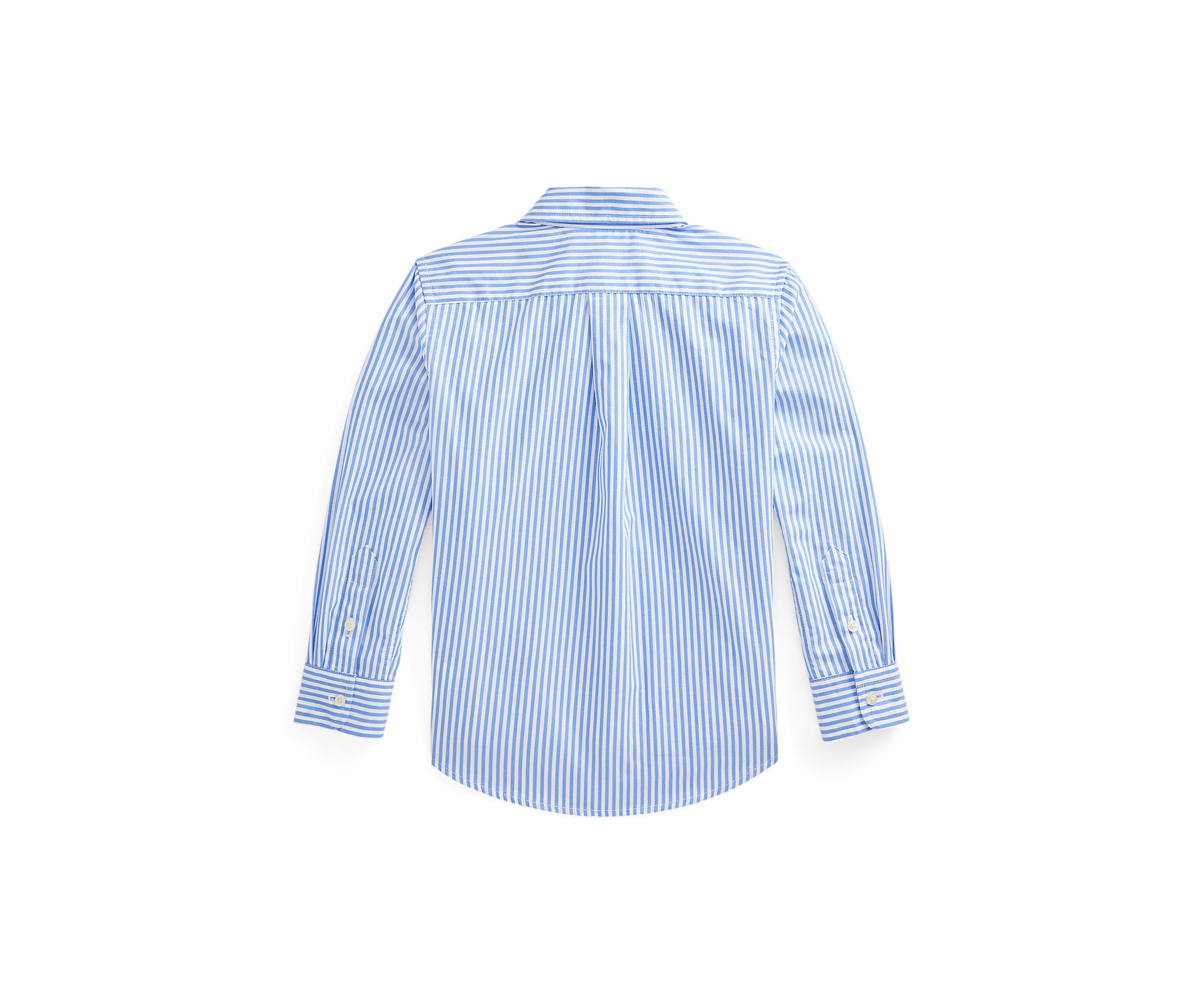 Boys 2-7 Striped Cotton Poplin Shirt