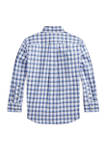 Boys 4-7 Plaid Cotton Poplin Shirt